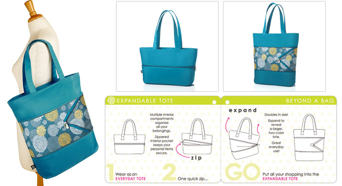 beyond a bag - expandable tote